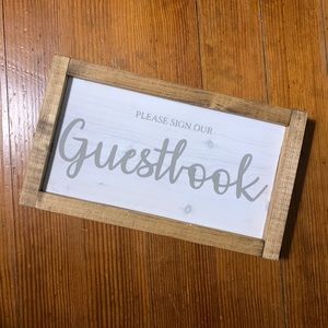Wooden Guestbook Sign